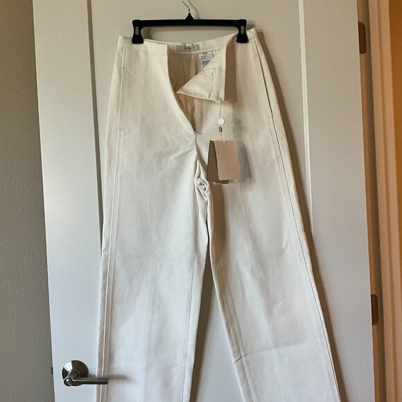 LVIR Ivory linen stitched pants L - Picture 4 of 4